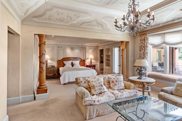 Bedroom, Chandelier, Interior