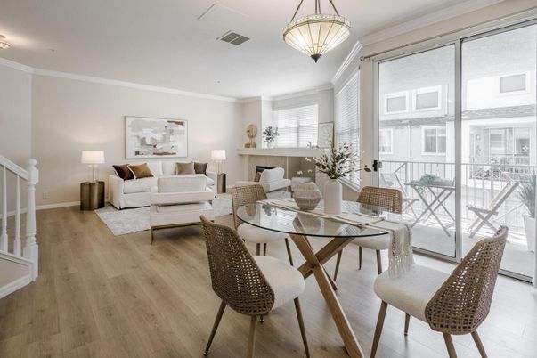 Dining room, Interior, Living room, Wood Texture Flooring