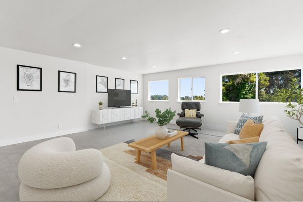 Interior, Living room, Recessed Lighting