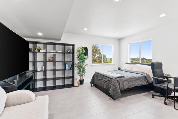 Bedroom, Interior, Recessed Lighting