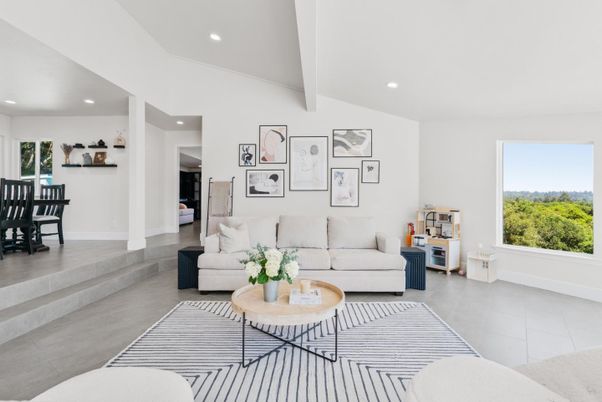 Interior, Living room, Recessed Lighting