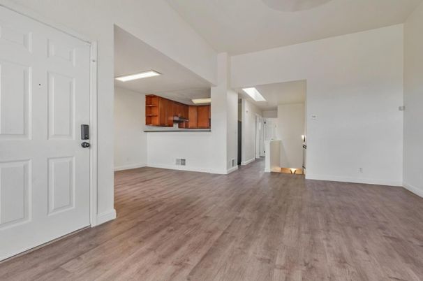 Empty room, Interior, Kitchen, Wood Texture Flooring