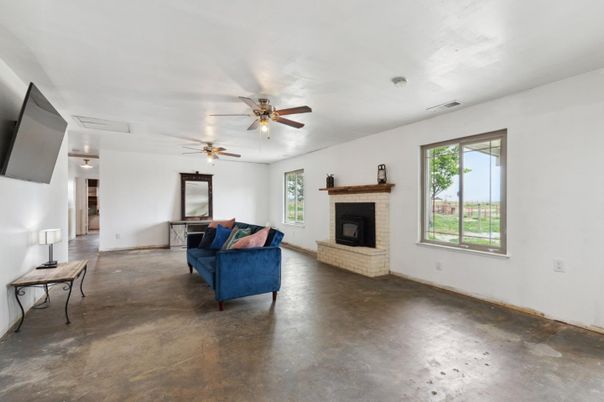 Empty room, Fireplace, Interior, Living room