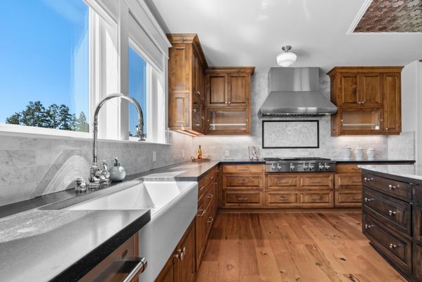 Interior, Kitchen, Wood Texture Flooring