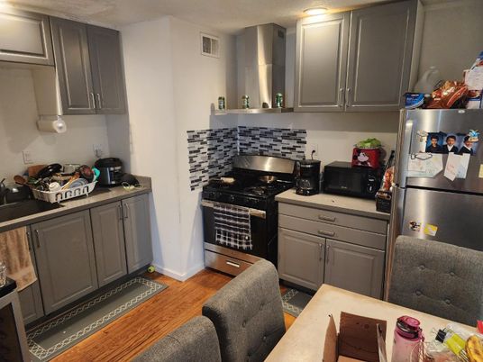Interior, Kitchen, Wood Texture Flooring