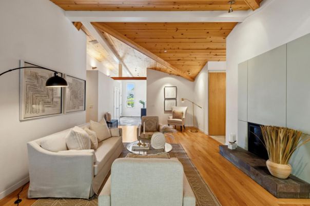 Interior, Living room, Wooden Ceilings, Wood Texture Flooring