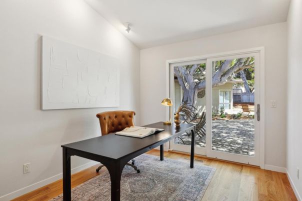 Home Office, Interior, Wood Texture Flooring