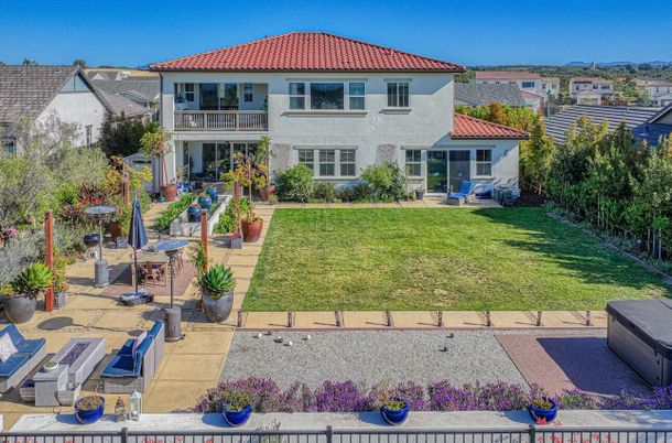 Backyard, Exterior, Facade, Mediterranean