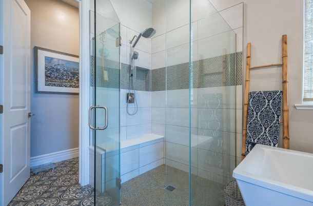 Bathroom, Glass Shower, Interior