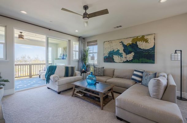 Interior, Living room, Recessed Lighting