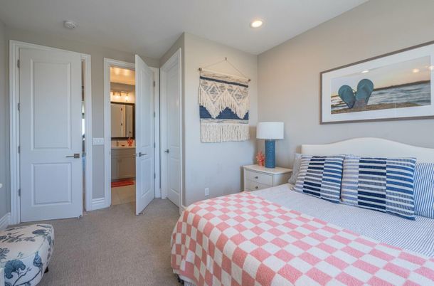 Bedroom, Interior, Recessed Lighting