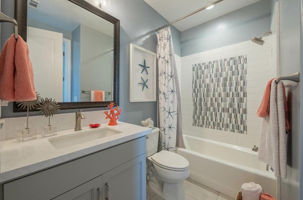 Bathroom, Interior, Recessed Lighting