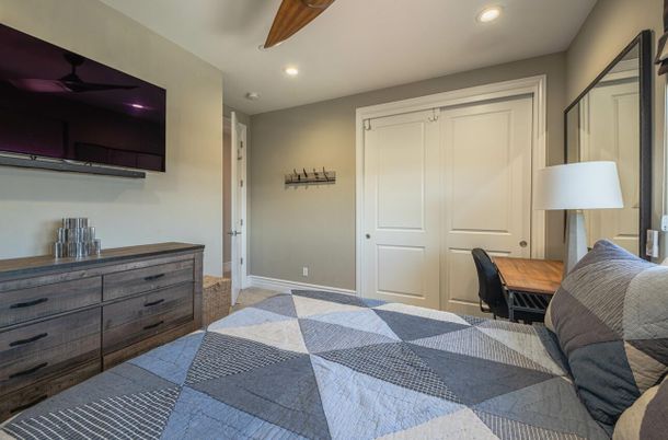 Bedroom, Interior, Recessed Lighting