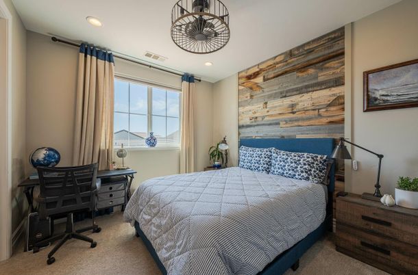 Bedroom, Home Office, Interior, Recessed Lighting