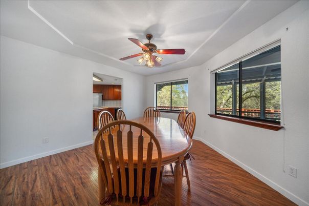 Dining room, Interior, Wood Texture Flooring