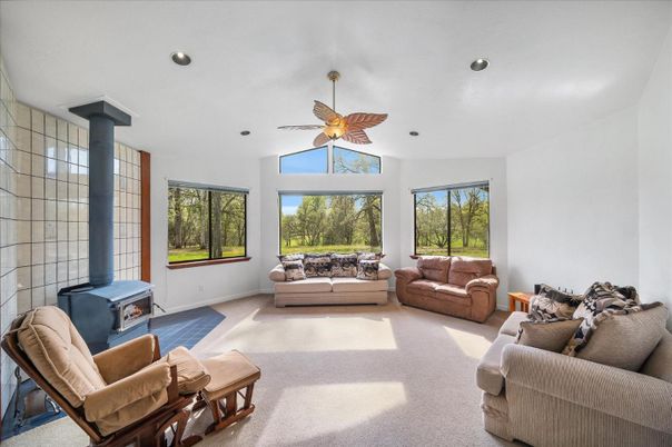 Fireplace, Interior, Living room, Recessed Lighting