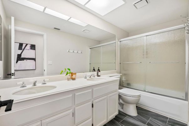 Bathroom, Dual Sink Vanities, Glass Shower, Interior