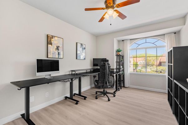 Home Office, Interior, Wood Texture Flooring