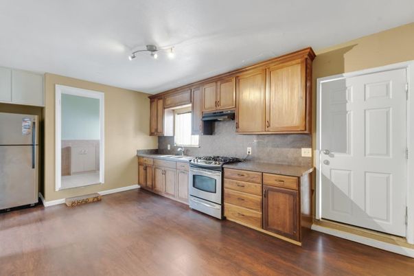 Interior, Kitchen, Wood Texture Flooring