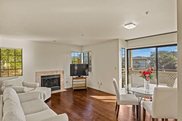 Dining room, Fireplace, Interior, Living room, Wood Texture Flooring