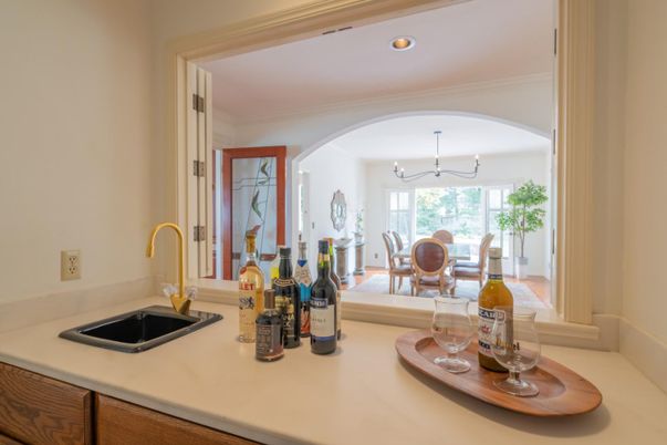 Chandelier, Dining room, Interior, Recessed Lighting