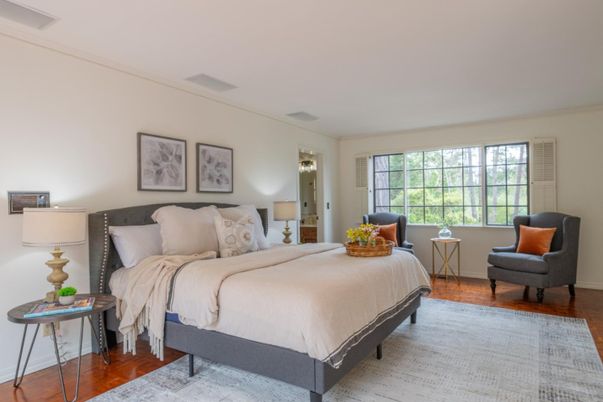 Bedroom, Interior, Wood Texture Flooring