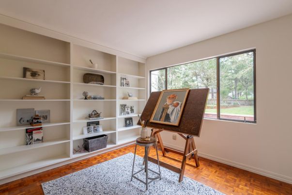 Home Office, Interior, Wood Texture Flooring