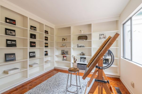 Home Office, Interior, Wood Texture Flooring