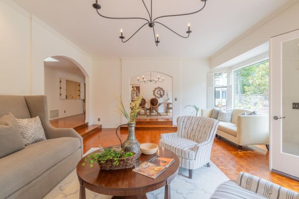Chandelier, Interior, Living room, Wood Texture Flooring
