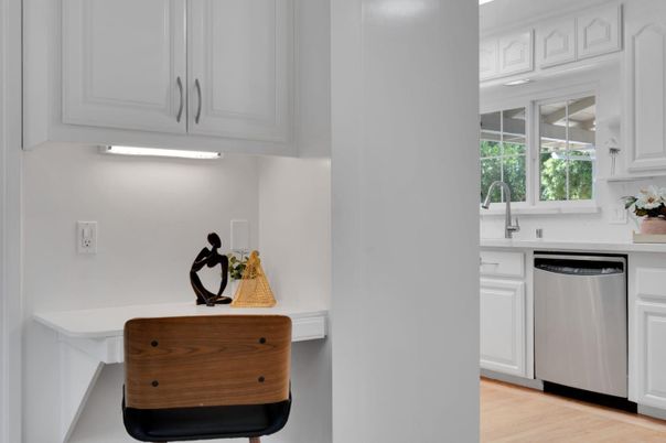 Interior, Kitchen, Wood Texture Flooring
