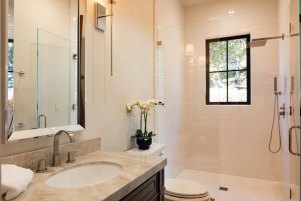 Bathroom, Glass Shower, Interior