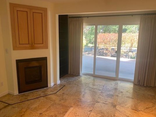 Empty room, Fireplace, Interior
