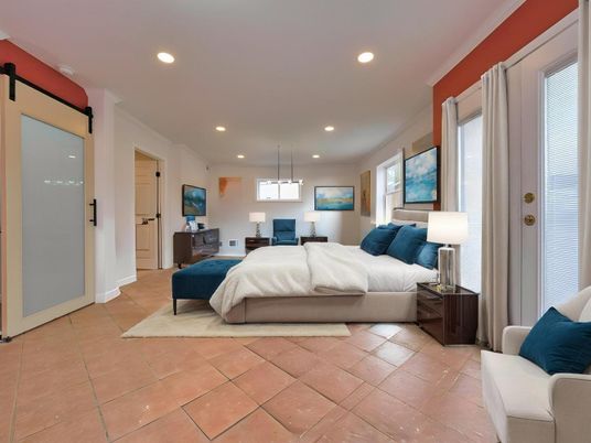 Bedroom, Interior, Pendant Lights, Recessed Lighting