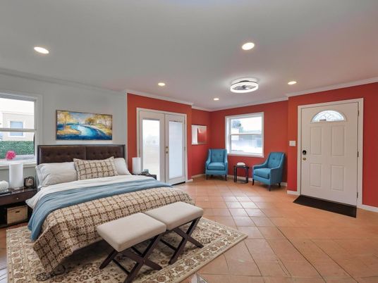 Bedroom, Interior, Recessed Lighting