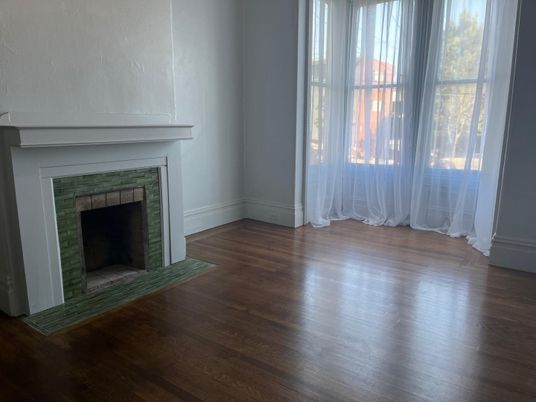 Empty room, Fireplace, Interior, Wood Texture Flooring