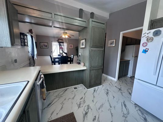 Dining room, Interior, Kitchen, Marble