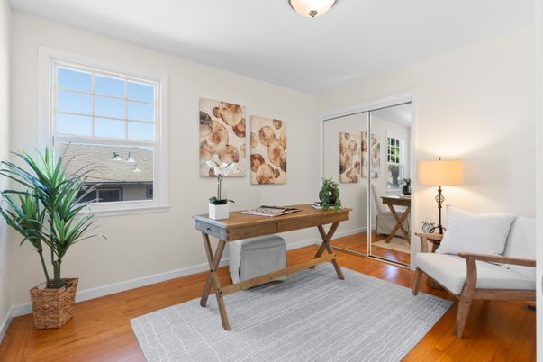 Home Office, Interior, Wood Texture Flooring