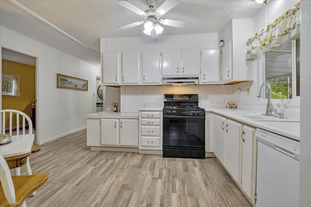 Interior, Kitchen, Wood Texture Flooring