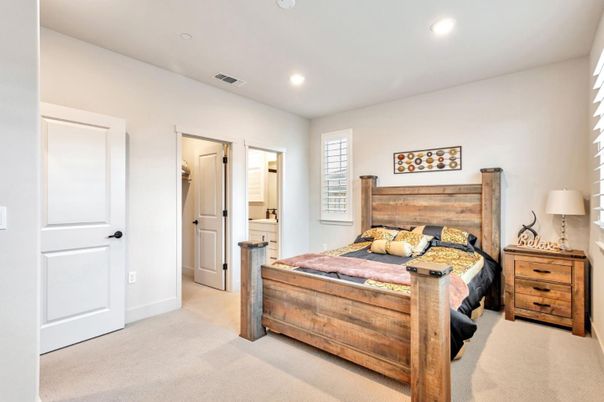 Bedroom, Interior, Recessed Lighting