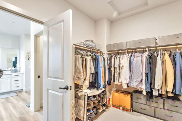Interior, Walk-in Closets, Wood Texture Flooring