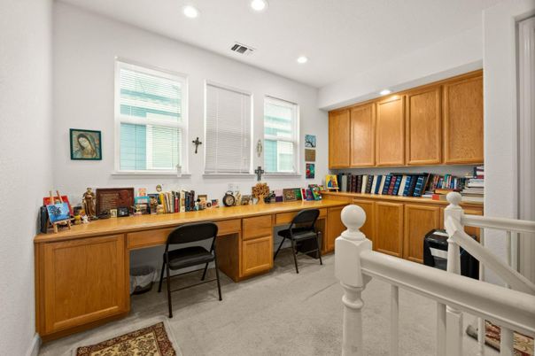 Home Office, Interior, Recessed Lighting