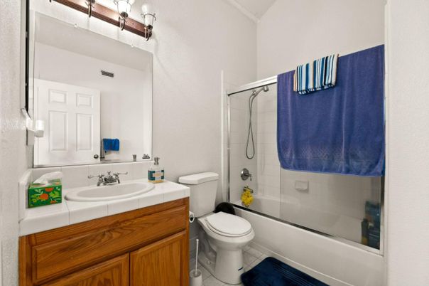 Bathroom, Glass Shower, Interior, Tile Countertops