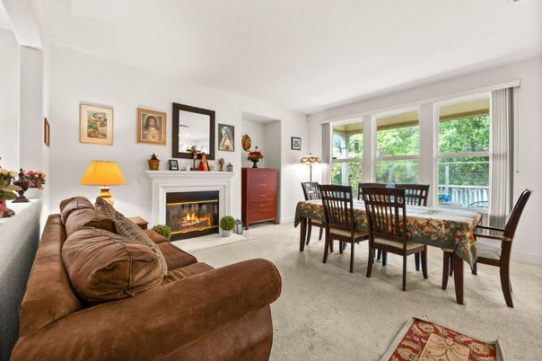 Dining room, Fireplace, Interior, Living room