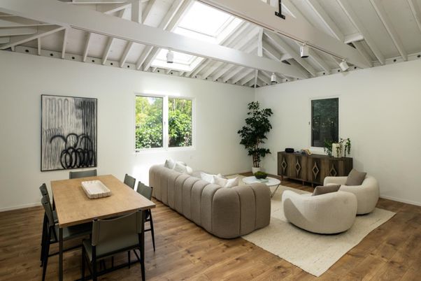 Dining room, Interior, Living room, Wood Texture Flooring