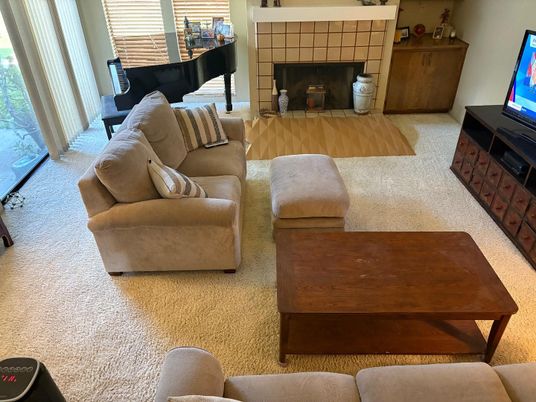 Fireplace, Interior, Living room, Piano