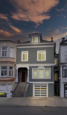 Attached, Exterior, Facade, Rowhouse