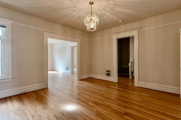 Chandelier, Empty room, Interior, Wood Texture Flooring