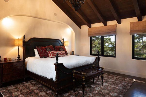 Bedroom, Interior, Wooden Beams, Wooden Ceilings, Wood Texture Flooring