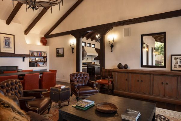 Dining room, Interior, Wooden Beams, Wood Texture Flooring