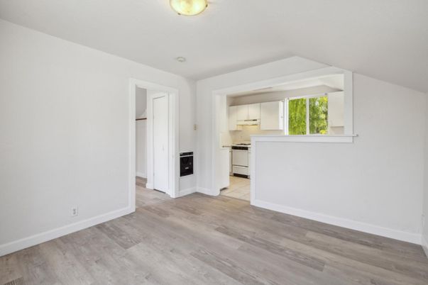 Empty room, Interior, Kitchen, Wood Texture Flooring
